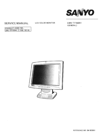 Sanyo LMU-TF150A1 Sanyo LCD color monitor LMU-TF150A1